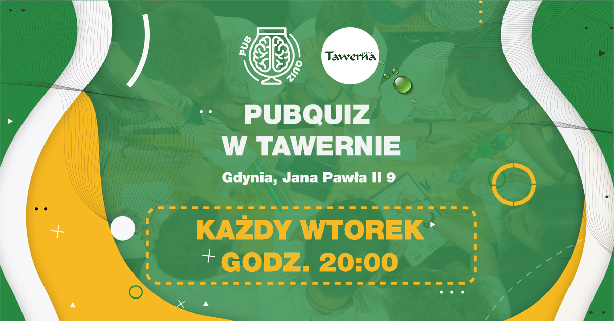 PubQuiz w Tawernie (Gdynia) 🧠 Drużynowy quiz z nagrodami 💰