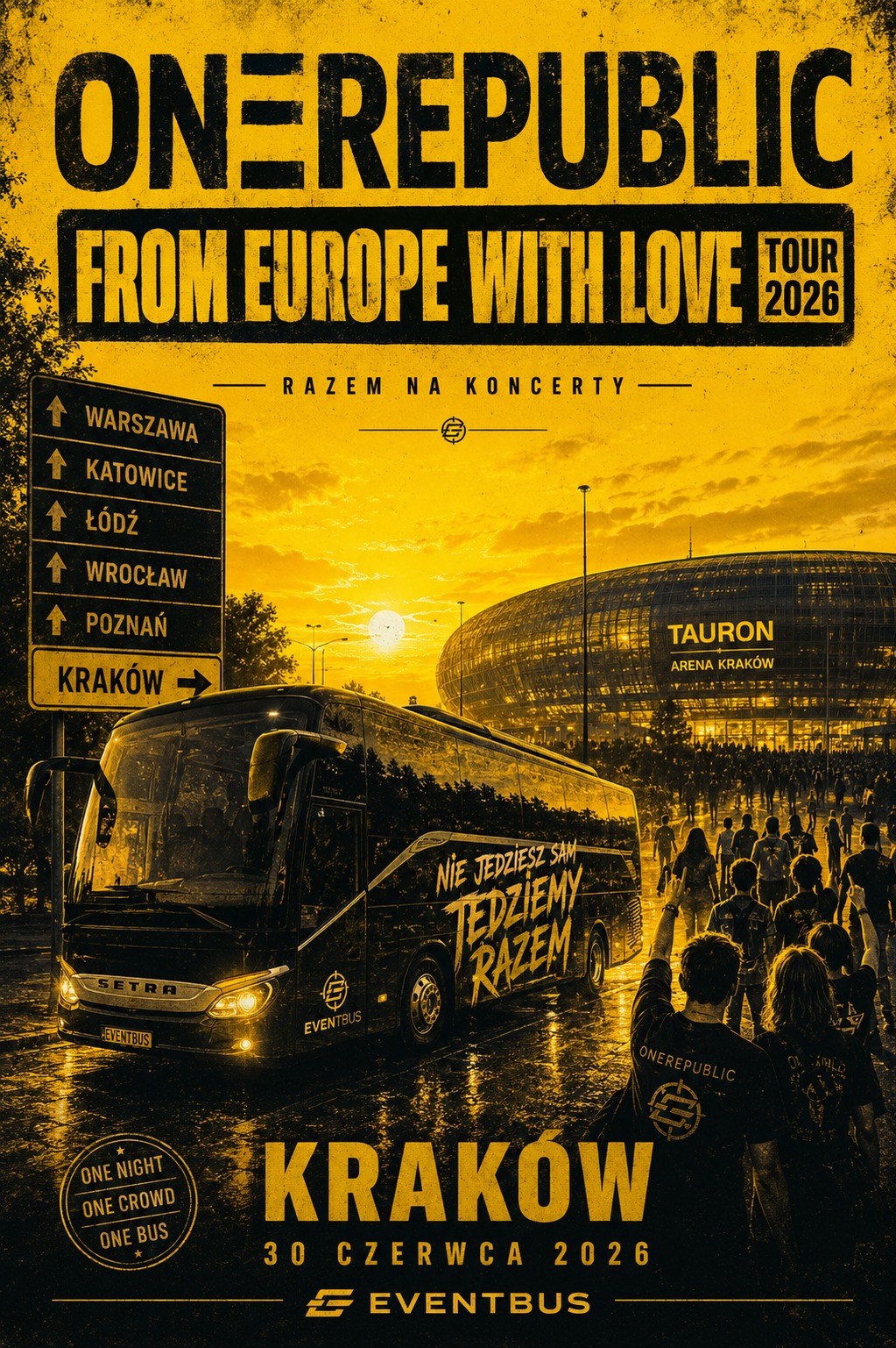 ONEREPUBLIC — KRAKÓW 30.06.2026 🖤💛