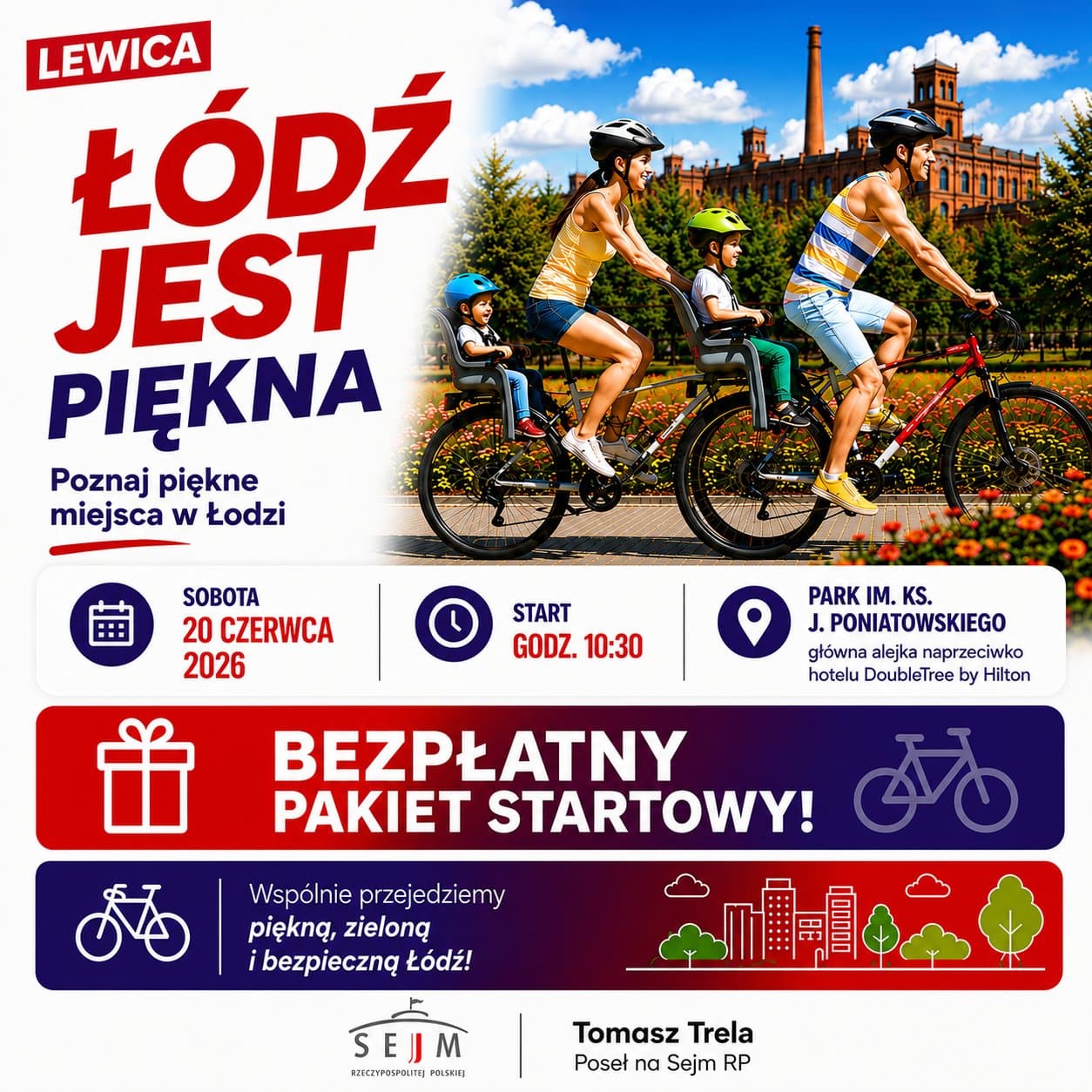 ŁÓDŹ JEST PIĘKNA – przejazd rowerowy po Łodzi!