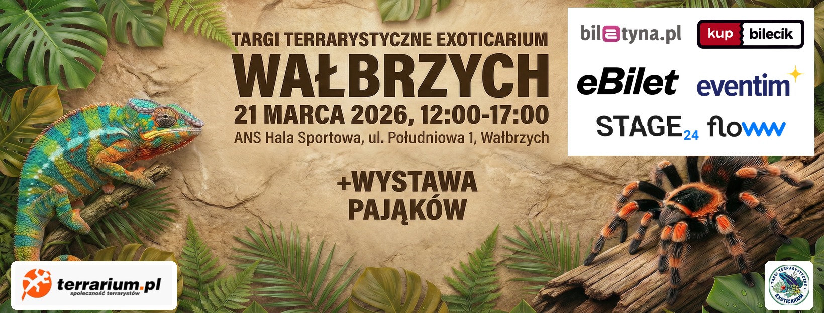 EXOTICARIUM WAŁBRZYCH + WYSTAWA PAJĄKÓW