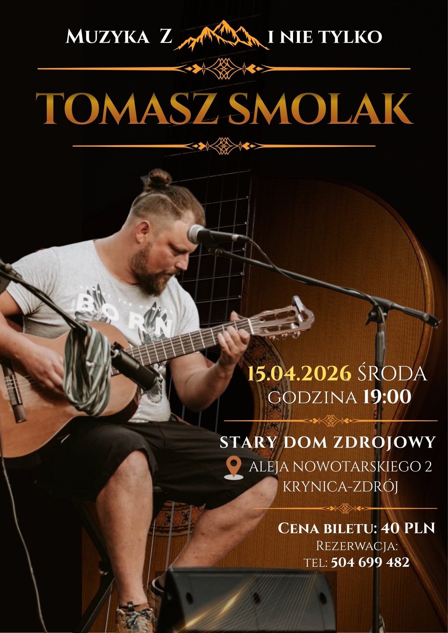 "muzyka  z gór i nie tylko" - koncert Tomasza Smolaka w  Krynicy-Zdrój