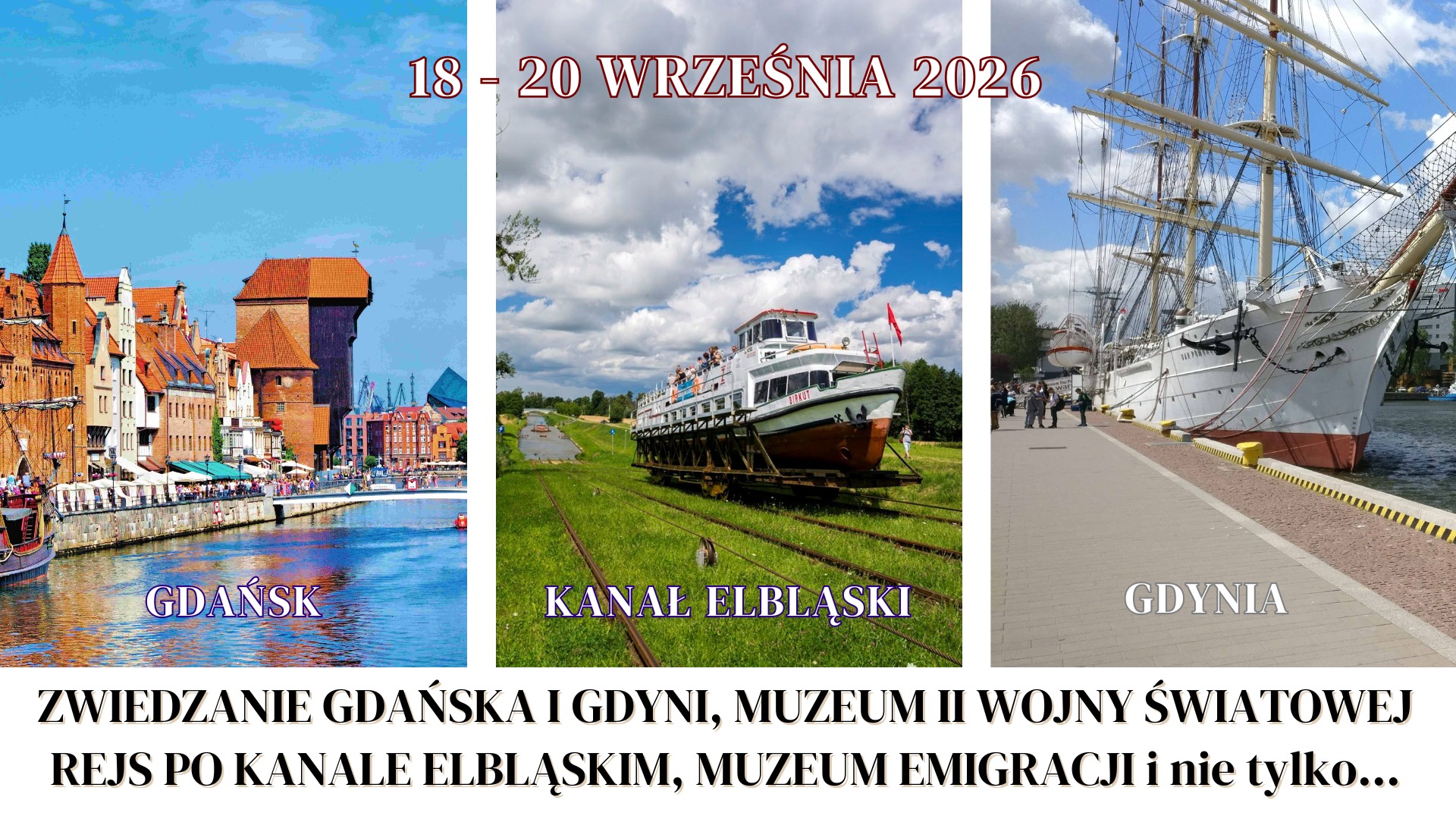 Gdańsk, Gdynia, Kanał Elbląski