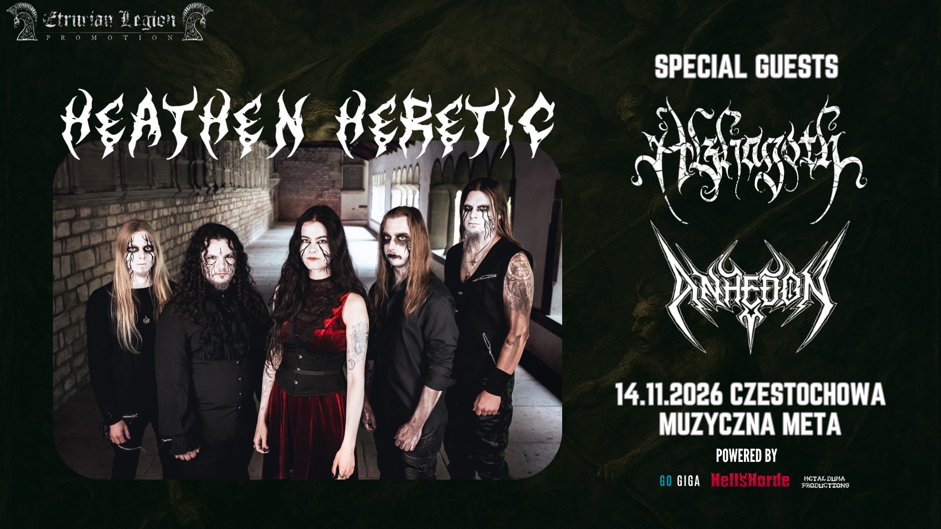 Heathen Heretic + Alzagoth+ Anhedon / 14.11.26, Częstochowa