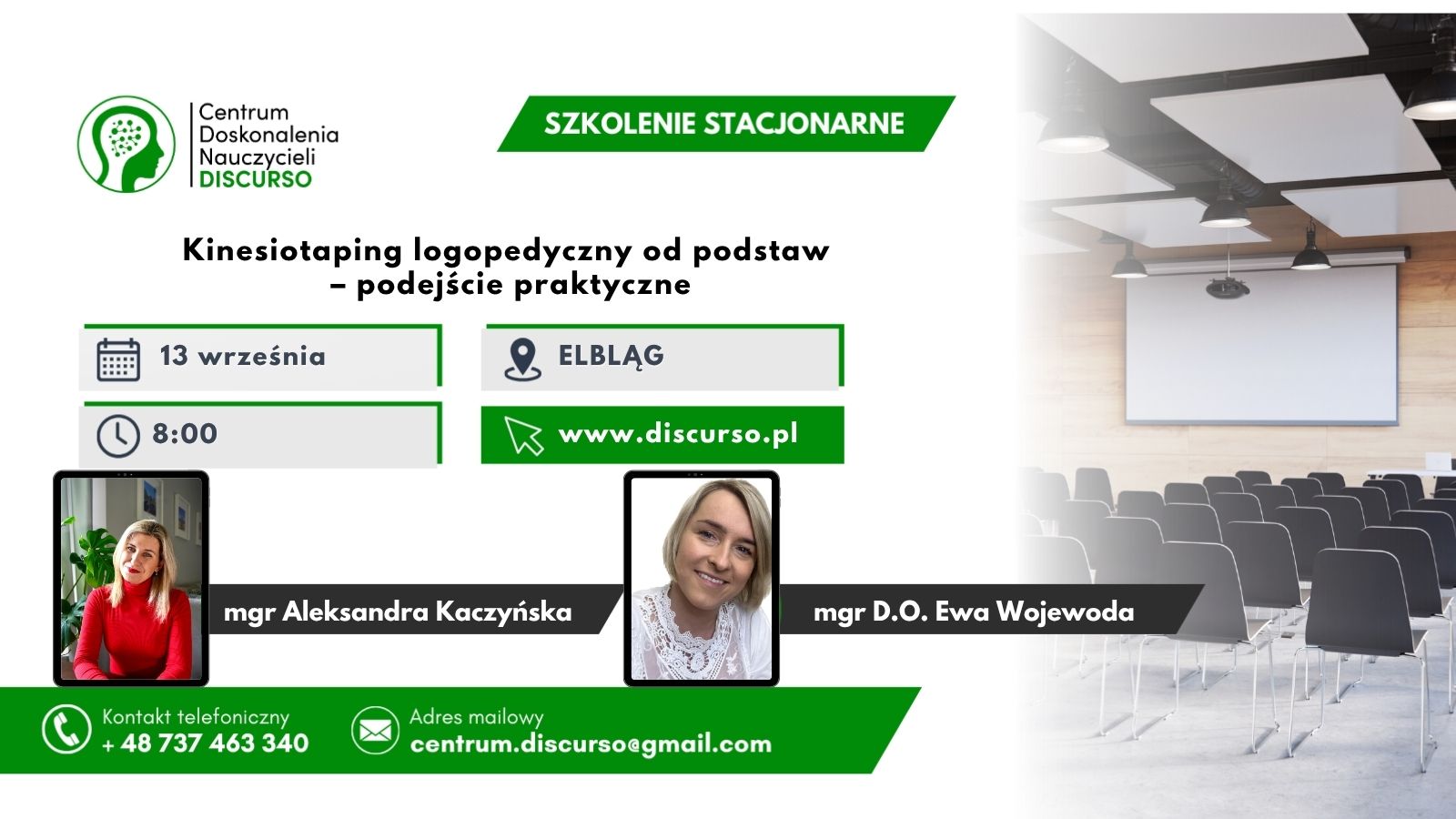 ELBLĄG Kinesiotaping logopedyczny od podstaw – podejście praktyczne 