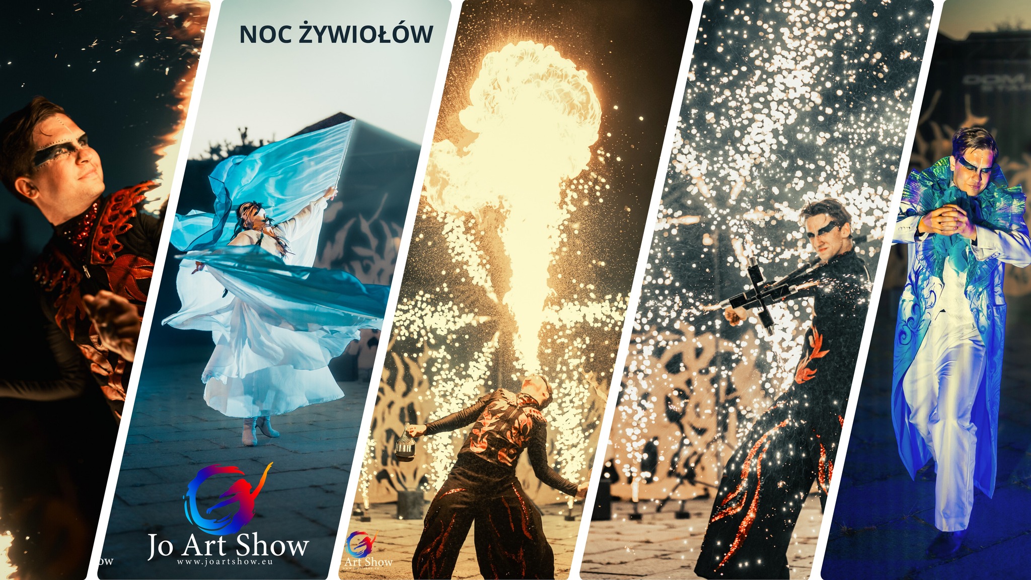 NOC ŻYWIOŁÓW - Widowisko plenerowe- Jo Art Show/ Płock