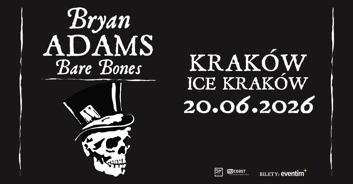 Bryan Adams: Bare Bones • 20.06.2026 • ICE Kraków, Kraków