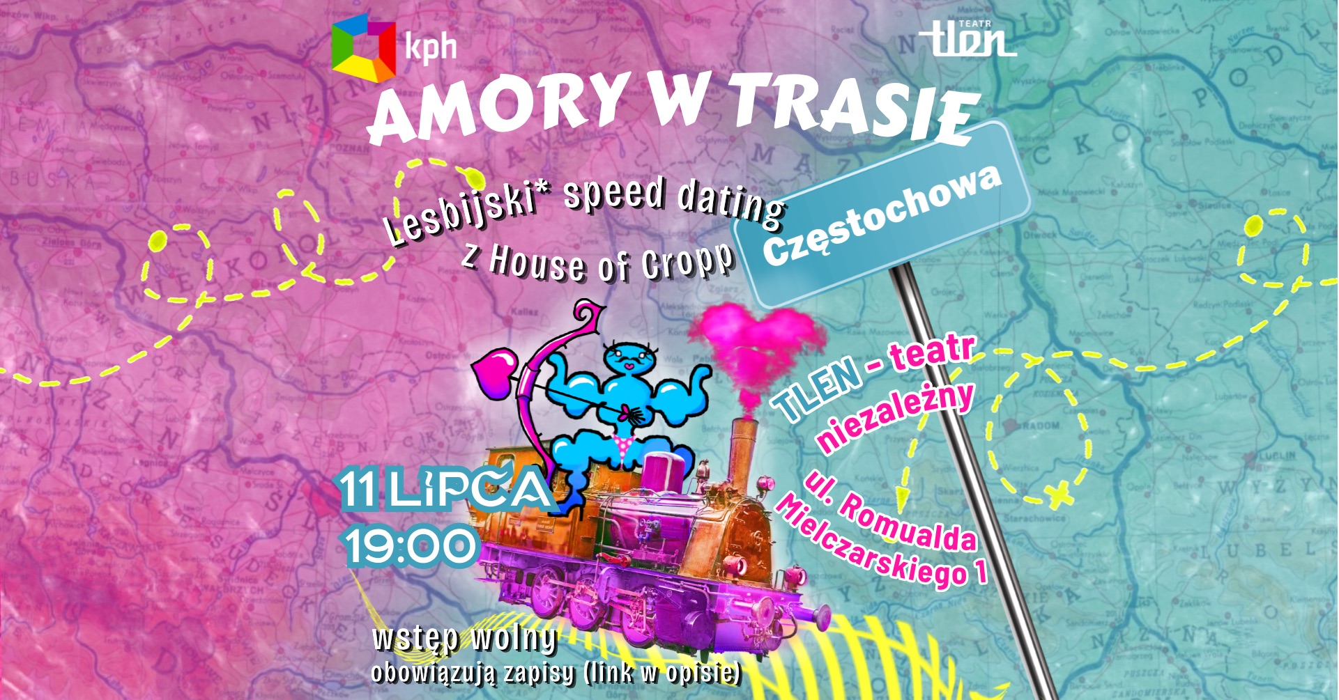 Amory w trasie. Lesbijski* speed dating z House of Cropp (CZĘSTOCHOWA)