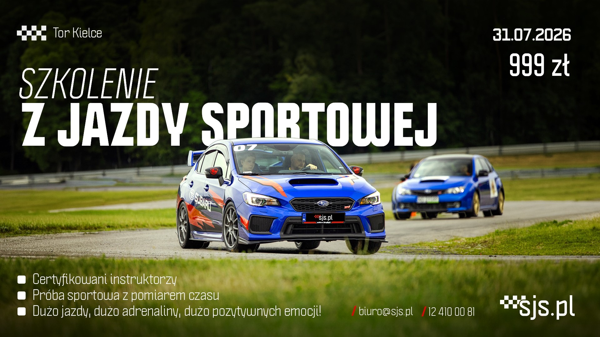 Szkolenie z Jazdy Sportowej | 31.07.2026 | Tor Kielce