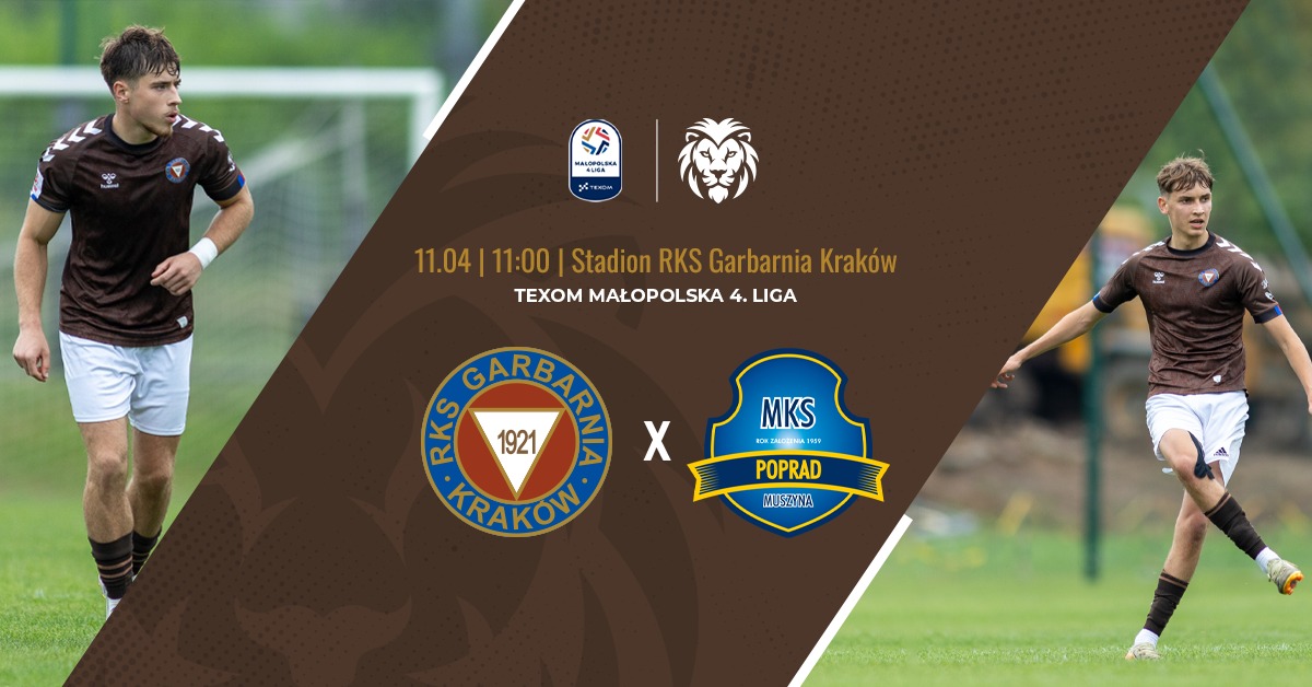 Garbarnia Kraków – Poprad Muszyna | TEXOM Małopolska 4. Liga