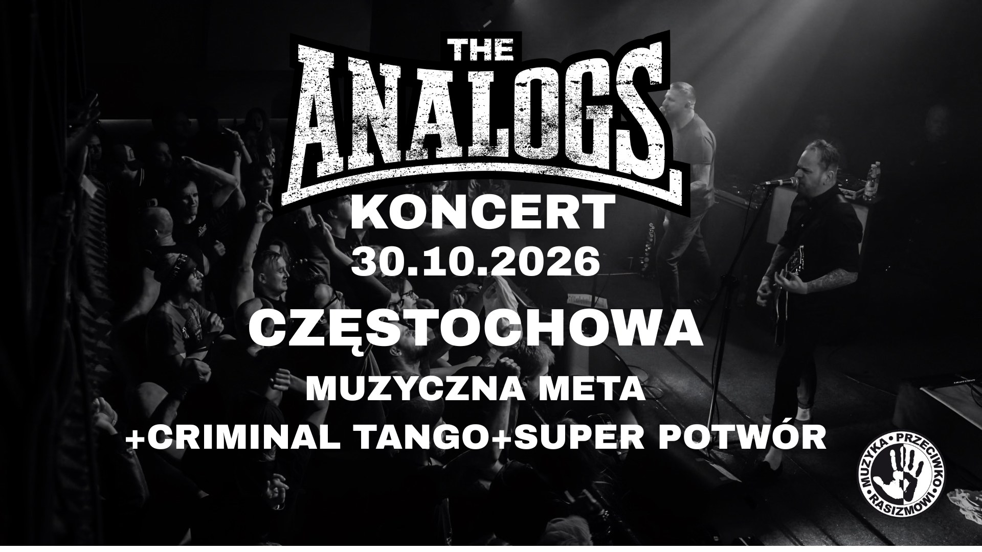 CZĘSTOCHOWA: 30.10.2026: THE ANALOGS + Criminal Tango + Super Potwór- Klub Muzyczna Meta