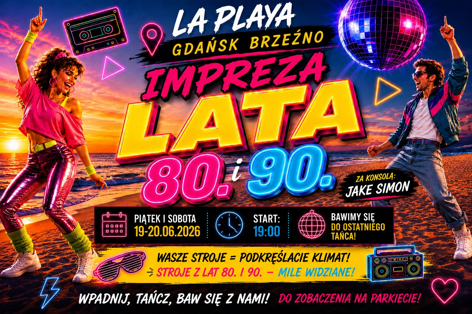 IMPREZA LATA 80. i 90. w La Playa Gdańsk Brzeźno!