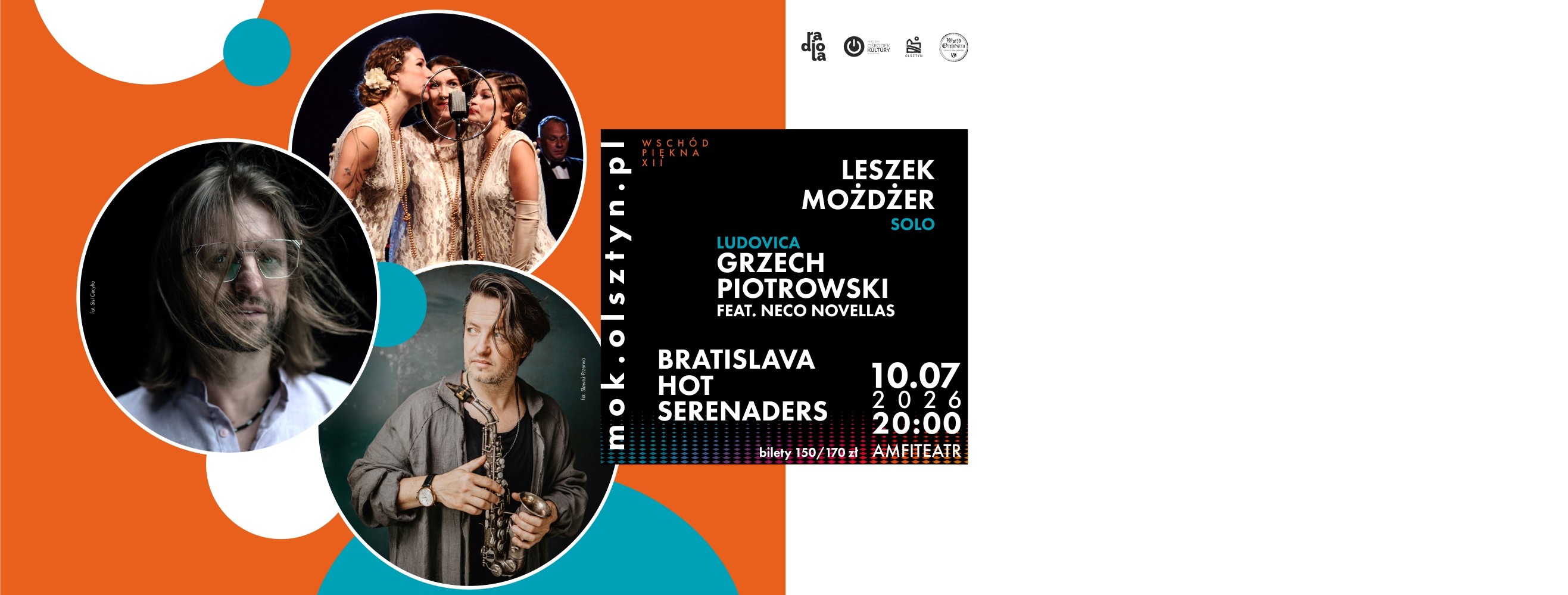Leszek Możdżer Solo / „Ludovica”: Grzech Piotrowski feat. Neco Novellas / Bratislava Hot Serenaders