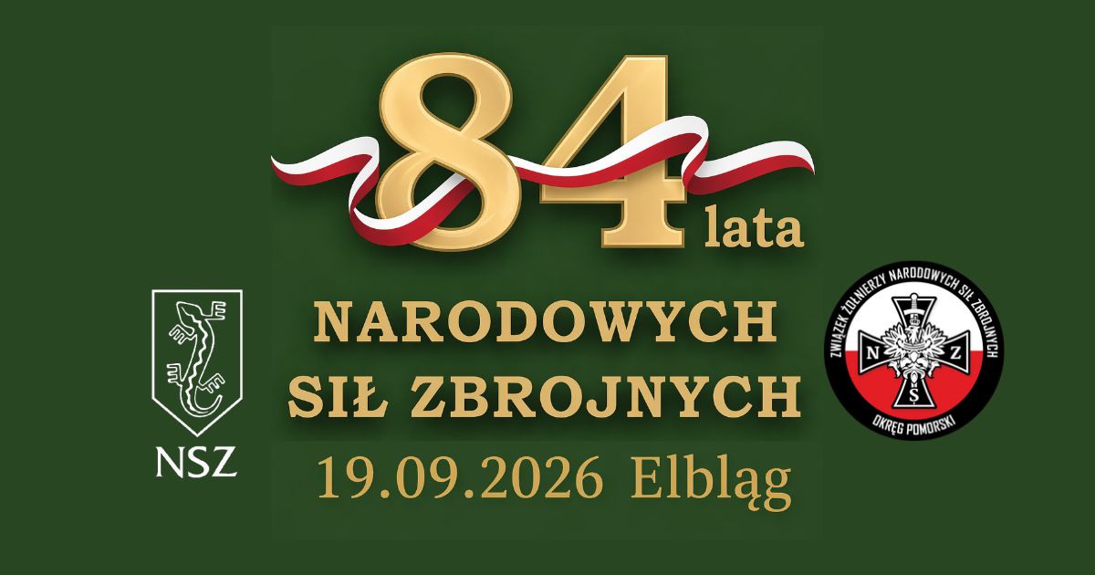 84.rocznica powstania NSZ - uroczystość w Elblągu 