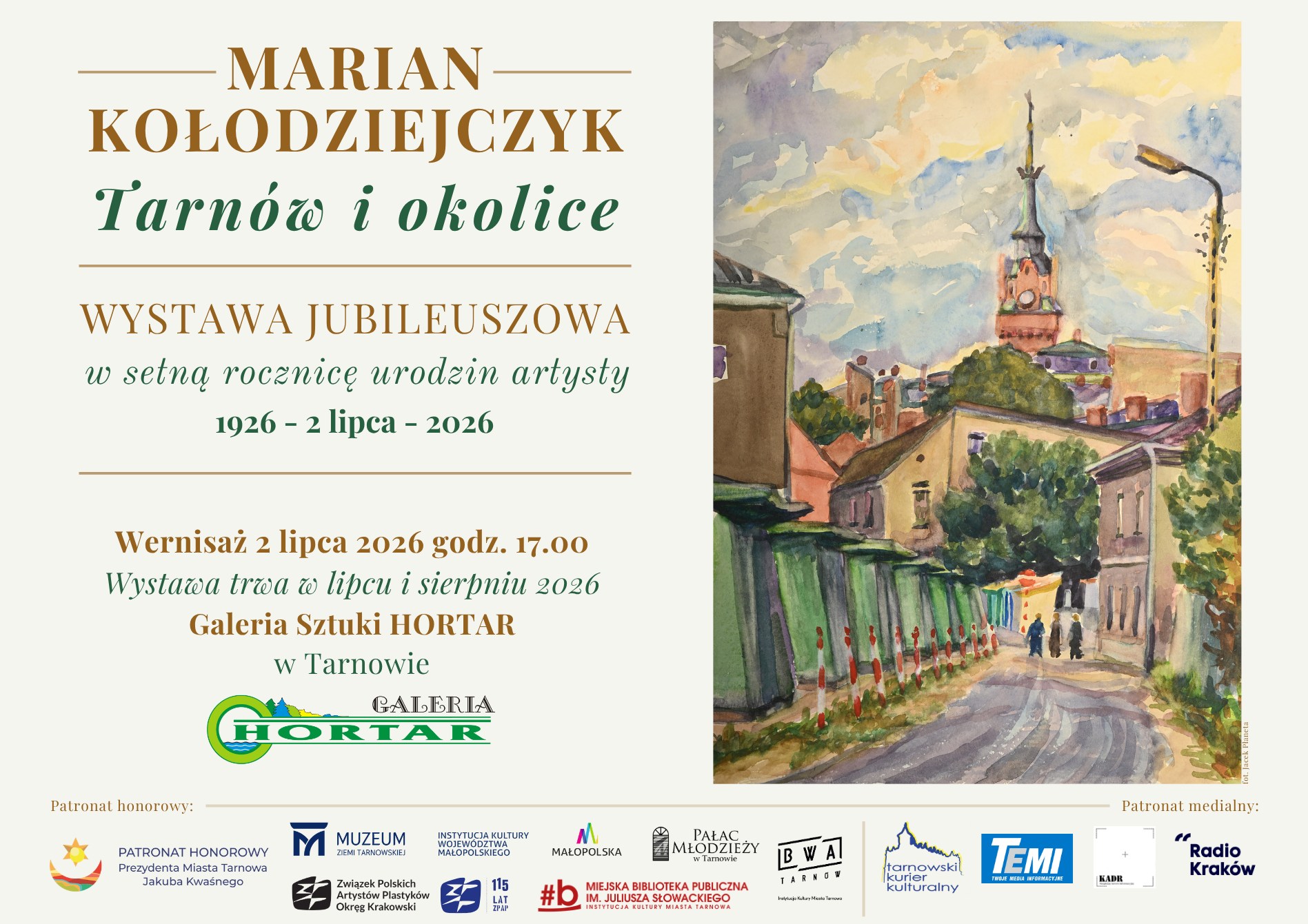 „Marian Kołodziejczyk – Tarnów i okolice” | Wystawa Jubileuszowa
