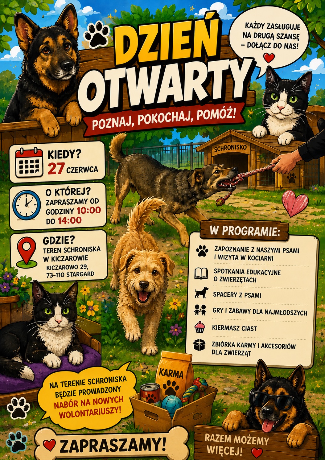 Dzień Otwarty w Schronisku „Kudłata Ferajna”