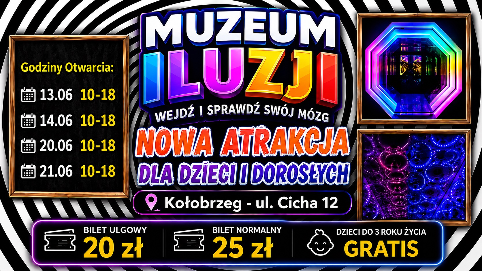 🔮 Muzeum Iluzji Kołobrzeg – Nowa Atrakcja 2026