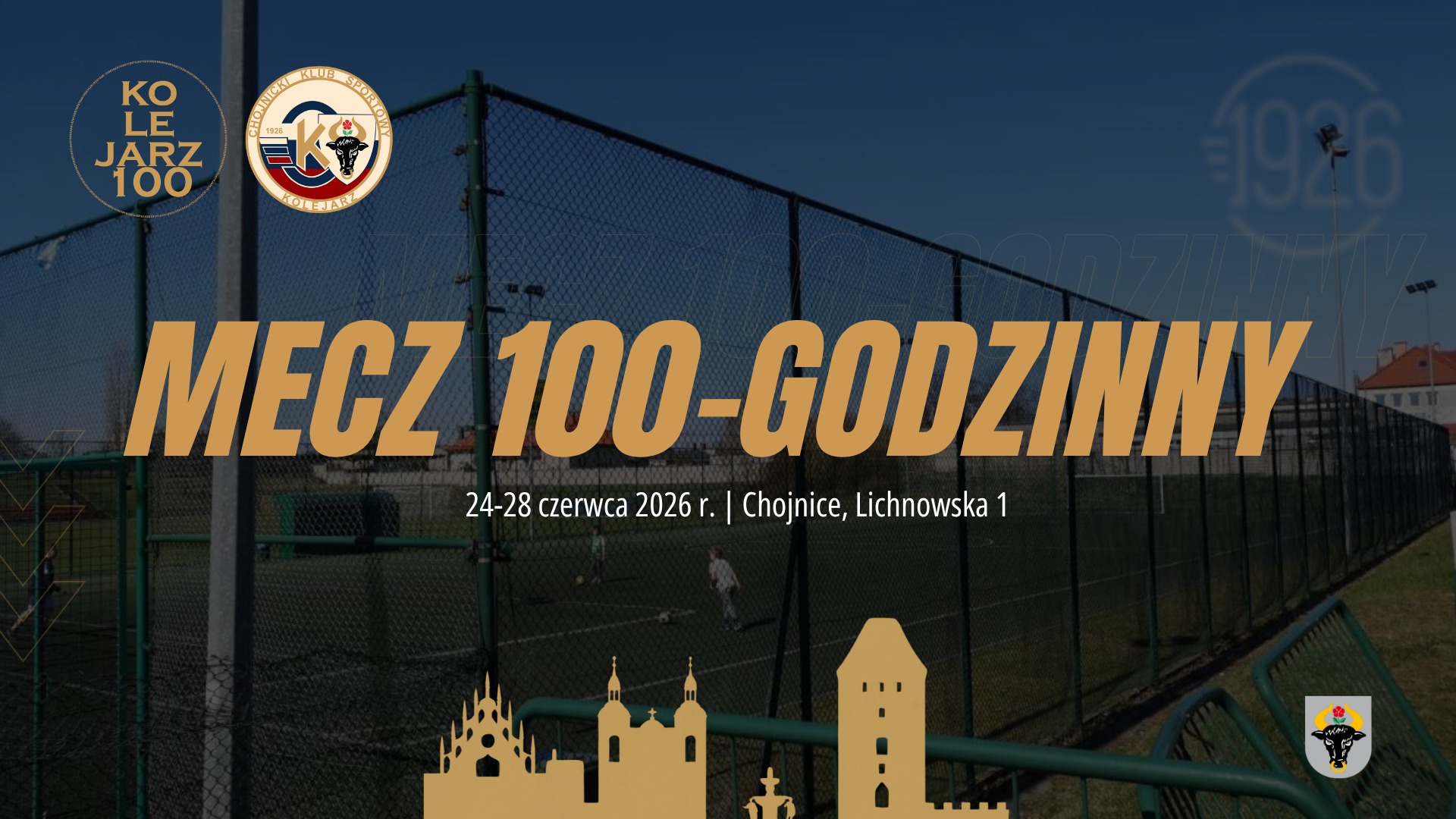 Mecz 100-godzinny w ramach obchodów 100-lecia CHKS Kolejarz Chojnice”